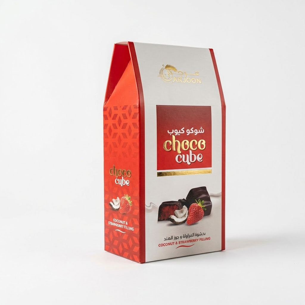 Choco Cube with Strawberry Filling